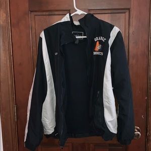 navy & white cheer windbreaker